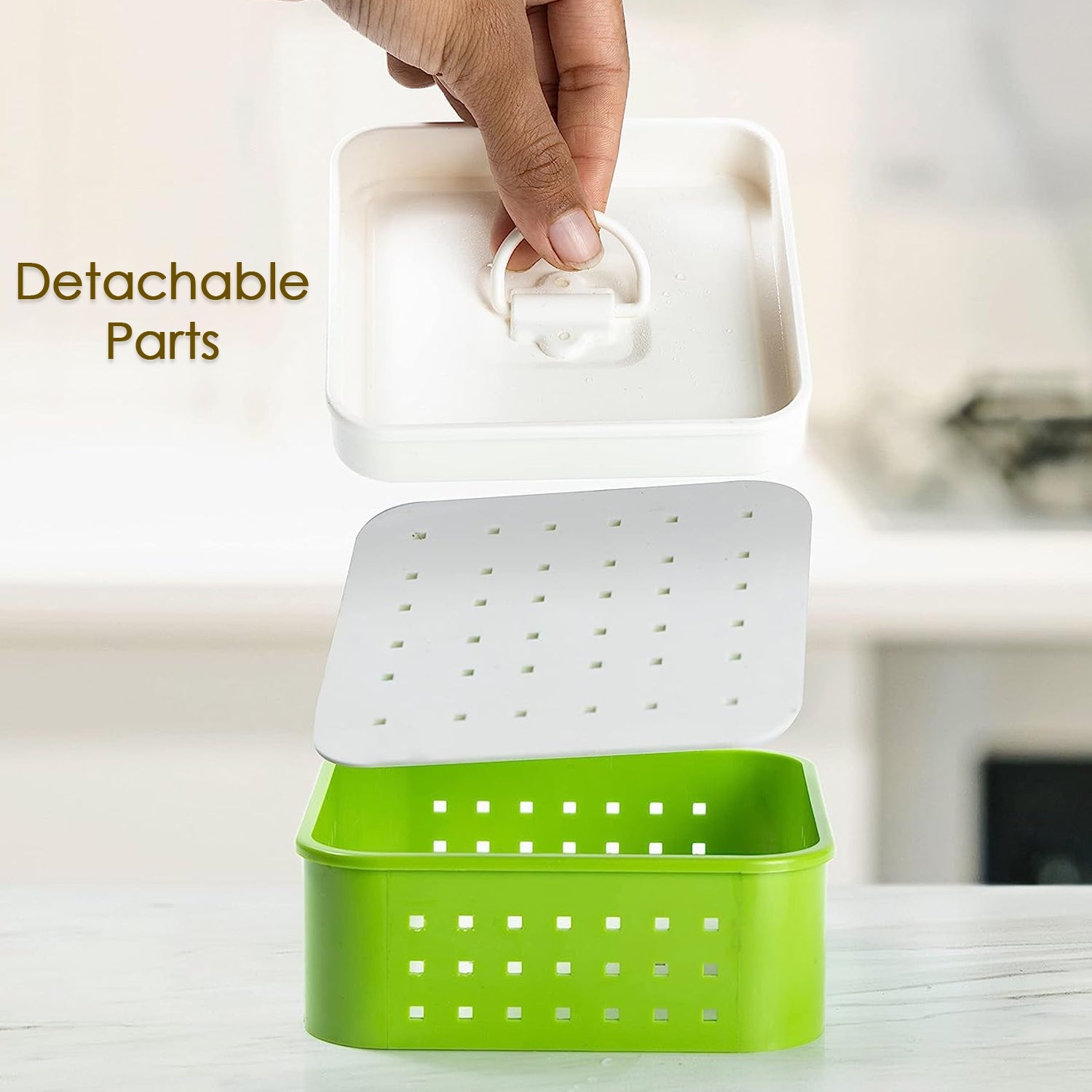 5309 Square Shape Paneer Maker, Paneer Mould, Tofu, Sprouts Mould Press Maker, Plastic Paneer Making Mould, Paneer Maker with Lid DeoDap 5309 Square Shape Paneer Maker, Paneer Mould, Tofu, Sprouts Mould Press Maker, Plastic Paneer Making Mould, Paneer Maker with Lid DeoDap
